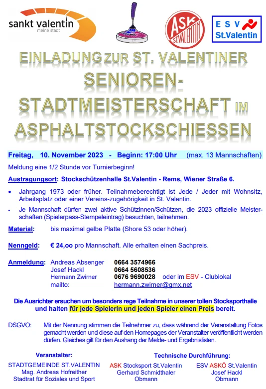 Stadtmeisterschaft Senioren