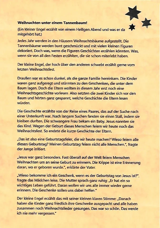 Weihnachtsgeschichte